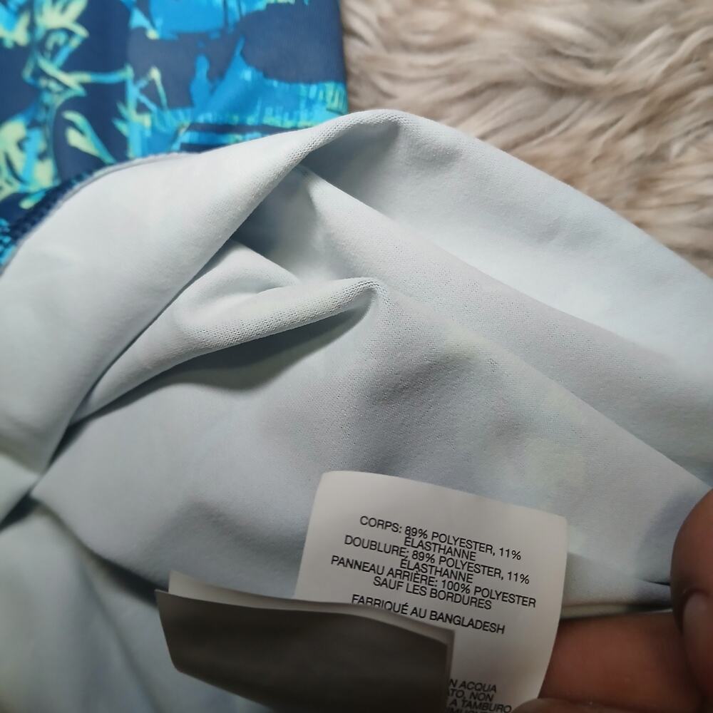 Columbia Active Freezer III Women’s Dress Large Blue Tropical Print Activewear - Picture 7 of 8